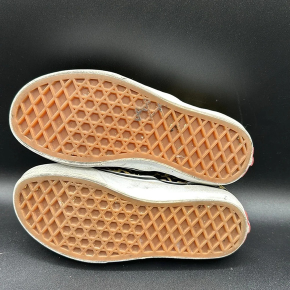 gold & black leopard print classic slip on Vans size 13 - Picture 4 of 5